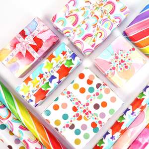 Wholesale 80g <b>Birthday</b> Multicolored ArtPaper Tissue 43*300cm Gift Luxury Custom Packaging <b>Wrapping</b> <b>Paper</b> <b>Roll</b> - Product Image 1