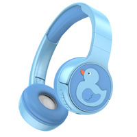 Sportcartoon voor hoofdtelefoons voor kinderen |   Draadloze Over-Ear hoofdtelefoon voor V5.3 IPX4 waterdichte DJ Aviation mobiele telefoon