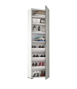 Mueble italiano para sala de estar, Zapatero de almacenamiento de lujo, estante de zapatos, organizador grande de madera - Product Image 4