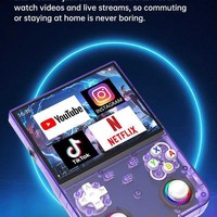 Console de jeu portable R36 ultra 128G 64GB avec écran 4,0 pouces, système Linux, WIFI rétro, 21000 jeux, consoles de jeux vidéo 64GB R36 ultra