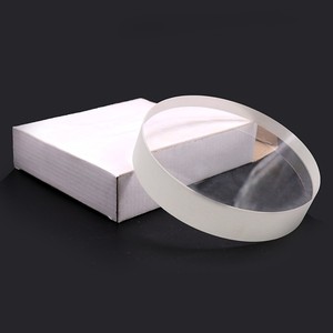 <span class=keywords><strong>Vetro</strong></span> Ottico Piatto Rotondo in Borosilicato <span class=keywords><strong>Pyrex</strong></span> Bianco Personalizzato per Finestre di Ispezione Caldaie - Product Image 2