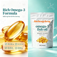Gélules d'huile de poisson oméga-3 aromatisées au citron, sans arrière-goût de poisson, faciles à avaler, favorisent la santé des yeux et du système immunitaire