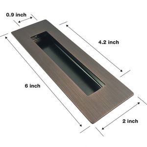 WEKIS Modern Design Antique Copper Sliding Barn <b>Door</b> Flush <b>Pull</b> <b>Handle</b> Stainless Steel Exterior Hotel/Apartment/Villa/Mall Use - Product Image 2