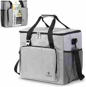 Insulated Portable Crossbody Lunch Bags Waterproof High Capacity Food Large Soft Sided Cooler Bag - Portable - Product Image 5