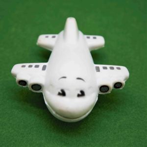 Balle anti-stress en mousse PU haute densité en forme d'avion, jouet souple en forme d'avion, outils de circulation - Product Image 2