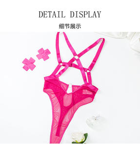 Body de lencería Sexy de alta calidad, Mono para Mujer, camisón de malla Sexy, lencería Para Mujer, ropa de noche caliente para Mujer - Product Image 3