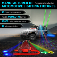 Nouvelle barre lumineuse LED RGB 4x4 60W IP67 étanche tout-terrain pour ATV/UTV avec boîtier en aluminium moulé sous pression