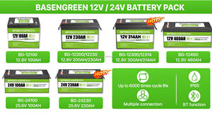 <span class=keywords><strong>Batterie</strong></span> au lithium haute performance de qualité A 24V 230Ah 100Ah, cellules prismatiques LiFePO4 avec BMS intelligent pour système solaire domestique - Product Image 4