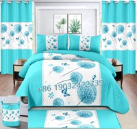 Ensembles de literie 8 PCS drap de lit de luxe avec rideaux pour rideaux pour l'hiver