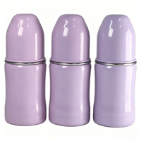 Biberon en acier inoxydable écologique de 180 ml avec tétine en silicone, graduations, détachable, idéal pour les cadeaux de bébé
