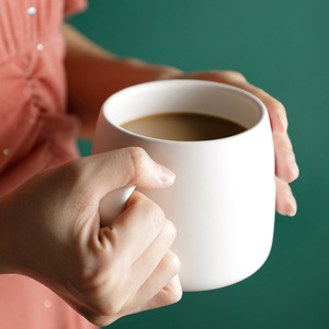 Taza de café de cerámica blanca para sublimación, taza de estilo japonés a la venta - Product Image 5