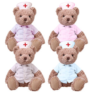 Hadiah Rumah Sakit boneka dokter lembut kustom dan Beruang Suster boneka Teddy lucu kualitas tinggi - Product Image 2