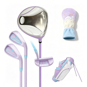 Clubs de golf d'entraînement pour enfants de 3 à 12 ans, 4 pièces, avec logo personnalisé, driver, fer et putter - Product Image 1