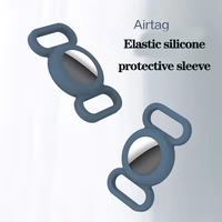 Étui de protection de collier en silicone pour accessoires d'étiquette d'air Étuis de protection Porte-étiquette d'air portable