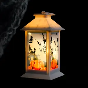 New Halloween Led màu trung bình bí ngô nến đèn lồng ma lễ hội Quà Tặng Bảng trang trí