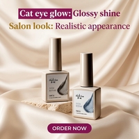 Gel semi-permanent 15ml OEM, logo personnalisé, marque privée, vernis gel UV à retirer par trempage, magnétique, végétalien, non toxique, flacon DIY