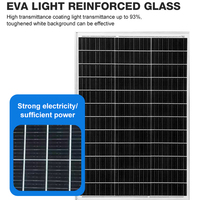 Panneau solaire photovoltaïque monocristallin 50W 60W 70W 80W 100W 110W 120W 150W 200W pour système solaire domestique