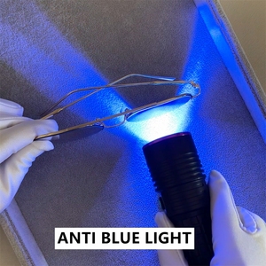 Gafas de Sol que Cambian de Color Lunettes de Soleil <span class=keywords><strong>Santi</strong></span> Lumire Bleue - Semi-Montura, Bloqueo de Luz Azul - Product Image 4