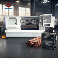 Torno CNC de Precisión de Fábrica de 2 Ejes, Máquina de Torneado Automática CK6161, Torno CNC de Bancada Plana para Metal de 1000 mm