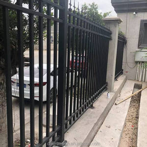 Panneaux de clôture en aluminium à lames verticales, clôture de jardin en aluminium moderne à faire soi-même, lames de clôture <span class=keywords><strong>pour</strong></span> maison contemporaine - Product Image 2