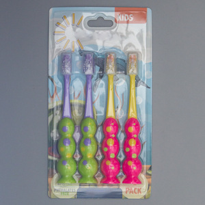 Brosse à dents pour enfants, poils doux, design à ventouse, 15,7 cm, manuelle, colorée, pour enfants - Product Image 2