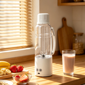 Licuadora Portátil Recargable por USB con Asa Oculta, Vaso Compacto de Viaje para Comida de Bebé y Smoothies para Llevar - Product Image 2