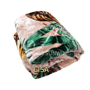 Vente en gros <span class=keywords><strong>Couverture</strong></span> américaine en vison de Dubaï Couvertures de lit double bon marché Couvertures raschel épaisses de haute qualité pour l'hiver King Size 4kg 6kg - Product Image 2