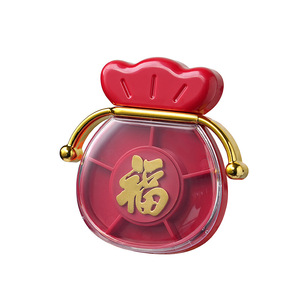Chunzao Grains Lucky Bag Fridge <b>Magnet</b> Red White Irregular Shape <b>Strong</b> Magnetic Chinese New Year Gift - Product Image 2