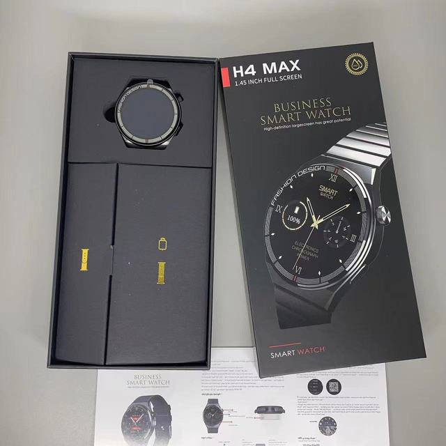 2026 NEW ARRIVAL H4 MAX Smart Watch With NFC Electronic Payment Smart Watch H4 Max Reloj Inteligente 3 Straps for Men Business