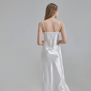 22 Momme 100% pijamas de seda de morera pura para mujer, vestido sencillo elegante, vestidos de seda de grado 6A - Product Image 3