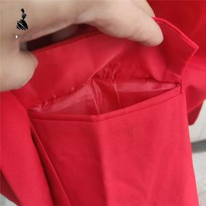 Blazer décontracté YZ pour <span class=keywords><strong>femme</strong></span>, col à revers, devant ouvert, coupe ajustée, couleur unie, collection printemps-automne - Product Image 6