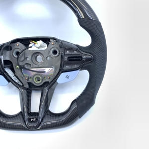 Nuevo Volante de Fibra de Carbono para Hyundai Elan I30n/<span class=keywords><strong>2021</strong></span> Hyundai <span class=keywords><strong>I20</strong></span>/i30n/Elantra <span class=keywords><strong>N</strong></span> - Product Image 2