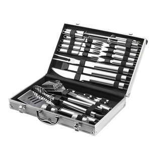 Aluminum Case Stainless Steel Barbecue Grills <b>Accessories</b> Tool Set BBQ Grill Utensils Tools Set for Outdoor Camping Cooking - Product Image 1