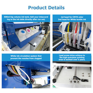 Impresora <span class=keywords><strong>DTG</strong></span> de Escritorio A3 de Una Sola Estación, Alta Velocidad, <span class=keywords><strong>Impresoras</strong></span> <span class=keywords><strong>DTG</strong></span> en Venta, CMYKWW, Ideal para Monet - Product Image 3