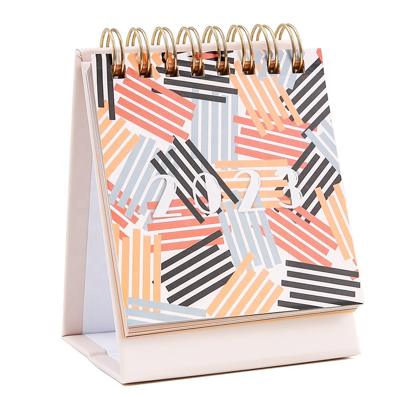 Горячая Распродажа 2023 2024 мини английский календарь Настольный спиральный планировщик рекламный подарок