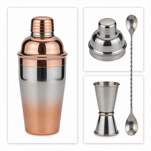 Juego de Coctelera de Acero Inoxidable Mecanizado por CNC con Logotipo Personalizado de Fábrica China para Uso en Bares y en el Hogar - Product Image 4