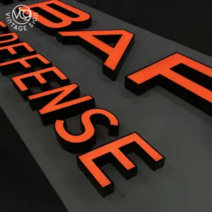 Winkel Front Logo En 3d Letter Voor Winkel Bewegwijzering Gebruikt Storefront Borden Lichten Voorlicht Led Kanaal Letters Bord