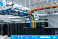 BESCA – Plateau de câblage en treillis métallique galvanisé, direct usine, approuvé ISO et NEMA, idéal pour la gestion des câbles commerciaux et informatiques