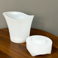 Lampu LED speaker gigi biru, lampu ember es LED 7 warna, lampu led berubah musik, ember es minuman, pendingin anggur 5L/7L