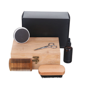 <span class=keywords><strong>Kit</strong></span> de toilette pour hommes 5 en 1, <span class=keywords><strong>brosse</strong></span> et peigne à moustache, odeur personnalisée, accessoires de toilettage pour hommes - Product Image 4