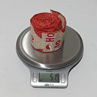 Rollo de cinta de arpillera impresa con borde de alambre de 5 yardas, venta al por mayor de fábrica, para envolver regalos de boda y cumpleaños, decoración artesanal DIY, logotipo personalizado