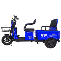 Tricycle Électrique à 3 Roues Direct Usine 60V 501800W 2 Places Rickshaw Batterie Plomb-Acide/Lithium 20Ah/32Ah Passagers et Marchandises