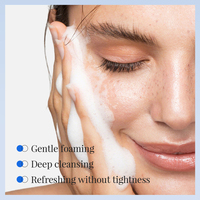 KORMESIC - Limpiador Facial al por Mayor de 100 g con 5% de Peróxido de Benzoilo para Eliminar el Acné, Limpieza Profunda, Espuma Abundante, Marca Privada OEM
