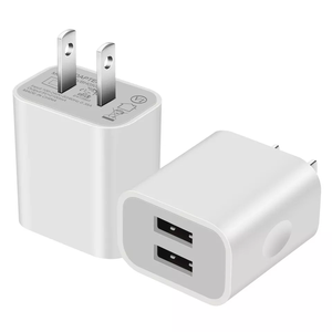 Dual USB ปลั๊ก US 2A ที่ชาร์จติดผนังสำหรับ iPhone Samsung Google Xiaomi SONY <span class=keywords><strong>OPPO</strong></span> <span class=keywords><strong>ชาร์จ</strong></span>ไฟ2พอร์ตอะแดปเตอร์โทรศัพท์มือถือ - Product Image 2