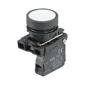 XB5 AA42 Spring Metal Push Button Switches 22mm 30mm 40mm 60mm 1NO+1NC <strong>Flush</strong> Button Momentary IP65 <strong>Level</strong> 10A Max. 2NO Light - Product Image 2