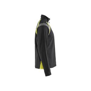 BLAKLADER - 343211589933XXL Sweat avec demi-zip Noir/Jaune haute visibilité-EAN 7330509595664 HI-VIS WORKWEAR - Product Image 4