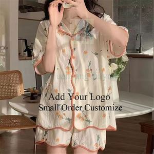 Cotton <strong>Pajamas</strong> Nightgown Pj <strong>Sets</strong> Factory <strong>Set</strong> <strong>Girls</strong> Printed Women Long Wleeve Pijamas Pyjamas Latest Suit Women's Sleepwear - Product Image 3