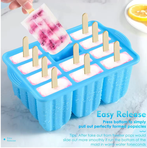 Moldes de Silicona de Grado Alimenticio para Helados, Paletas Heladas, Cubitos de Hielo <span class=keywords><strong>Caseros</strong></span>, Congelados Comercialmente - Product Image 6