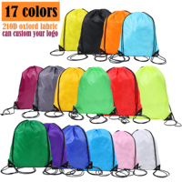 2024 Vente en gros Logo personnalisé Prix usine Sac à cordon en nylon Sacs à cordon en polyester 210D
