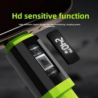 Kabel Data pengisian daya cepat iPhone 240 Pro Max, kabel Data pengisian daya Cepat tipe C, tampilan Digital cerdas Premium 16/15 W untuk Samsung